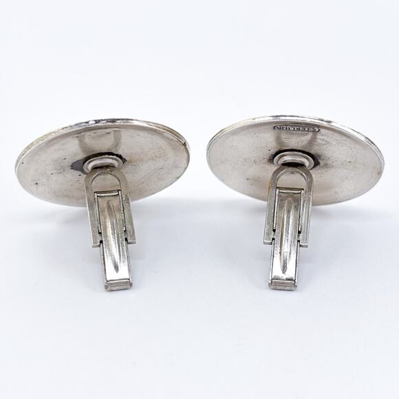 Vintage Sterling Silver 925 Celtic Knot Design Cufflinks - Picture 6 of 8